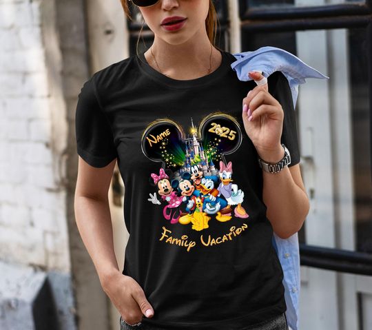 Disney Vacation Shirt, Mickey Mouse Minnie Mouse Family Shirts, DisneyWorld Family Vacation T-Shirts, DisneyLand Family Trip Shirt 2025