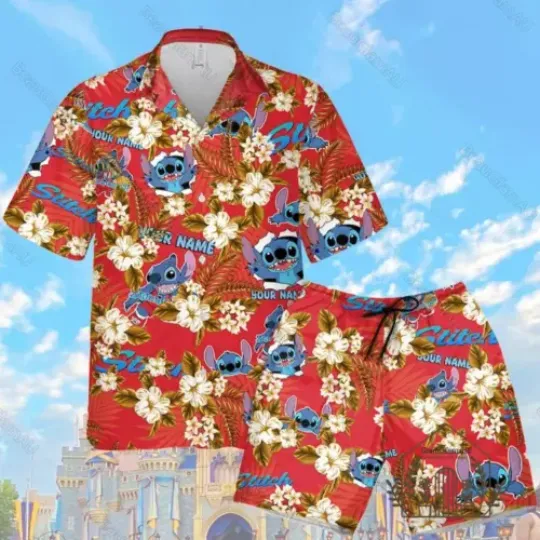 Halloween Stitch Beach 3D HAWAII SHIRT Best Price All Over Print Dad Gift