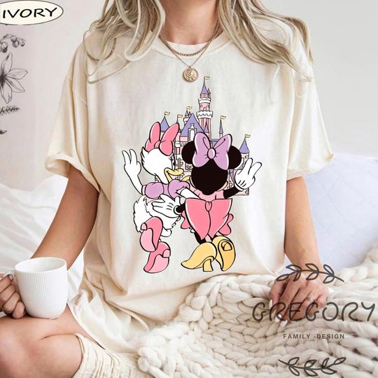 Besties Minnie and Daisy Comfort Color Shirt, Disney Girls Trip Shirt, Mouse Trip Theme Park Shirt, Matching WDW Family Gift Shirt