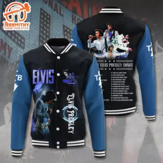 Rock Your Love On Repeat The Elvis Presley For I Can’t Help Baseball Jacket