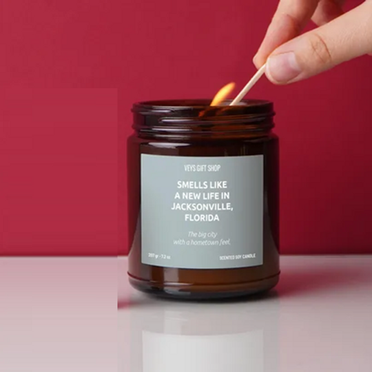 Smells Like a New Life in Jacksonville, Florida - Scented Candle