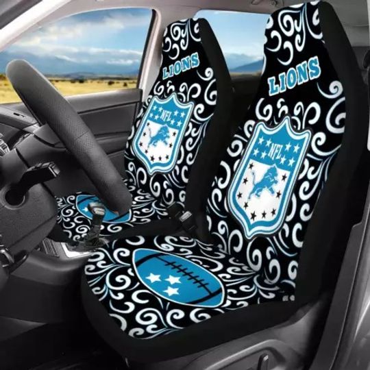 Detroit Football Car Seat Cover