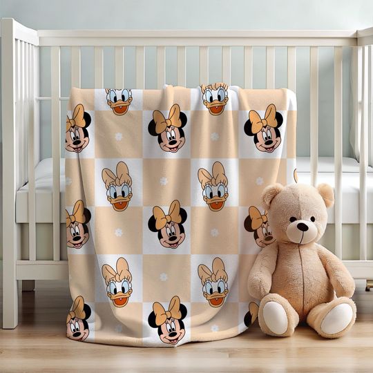 Minnie and Daisy Blanket Disney Blanket Kids Blanket Girl Home Decor Blanket