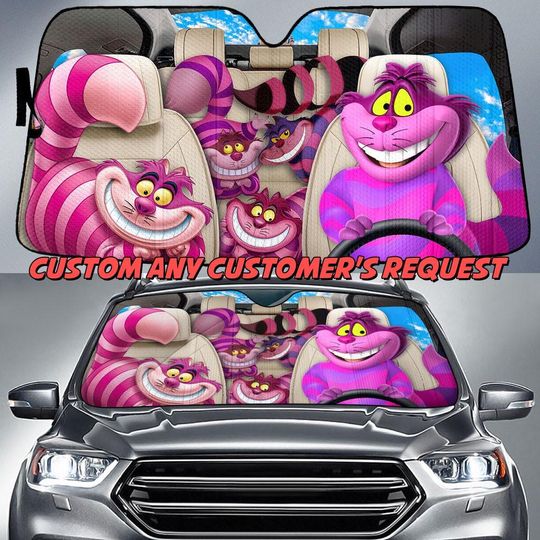 Alice In Wonderland Sunshade, Cheshire Sun Shade, Cheshire Car Accessories