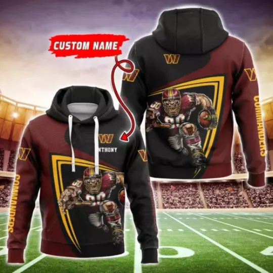 Washington Football Team Commanderss 3D Hoodie, Unisex Adults
