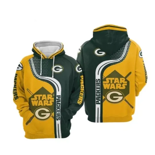 Green Bay Football Team Packerss 3D Hoodie, Unisex Adults
