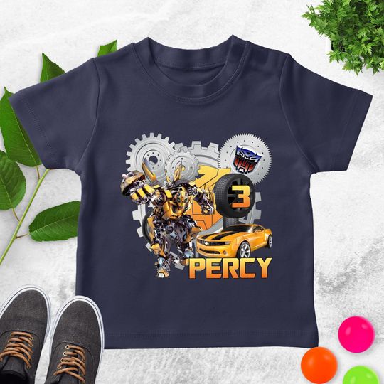 Transformers Bumblebee Robot Birthday, Gift For Son Daughter, Transformers Family Birthday Shirt, AutoBot Birthday Shirt