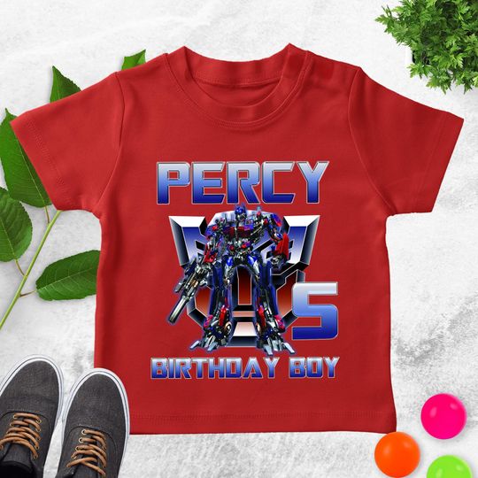 Transformers Birthday Family Matching Shirt, Transformers Rescue Bots Personalized Shirt, Custom Name and Age Birthday Shirt