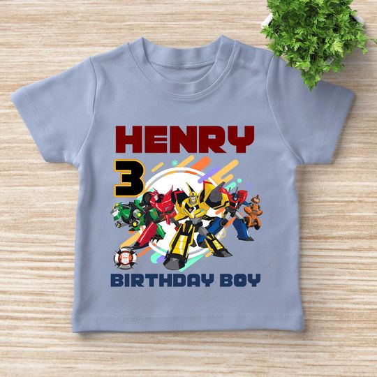 Transformers Rescue Bots Birthday shirt Rescue bots Party Theme shirt Raglan Personalized shirt Family Shirt Gift Birthday shirt