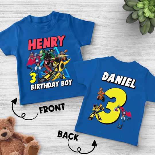 Transformers Birthday Shirt/Transformers Family Shirt/Transformers Bumblebee Optimus Prime Birthday Shirt/Superhero Cartoon Birthday