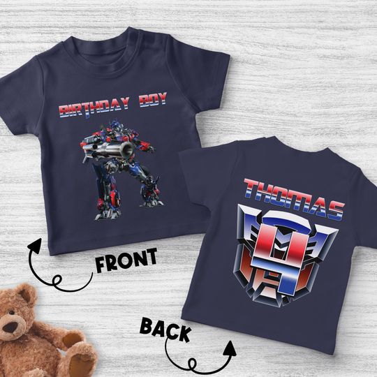 Transformers Birthday Shirt/Transformers Family Shirt/Transformers Bumblebee Optimus Prime Birthday Shirt/Superhero Cartoon Birthday