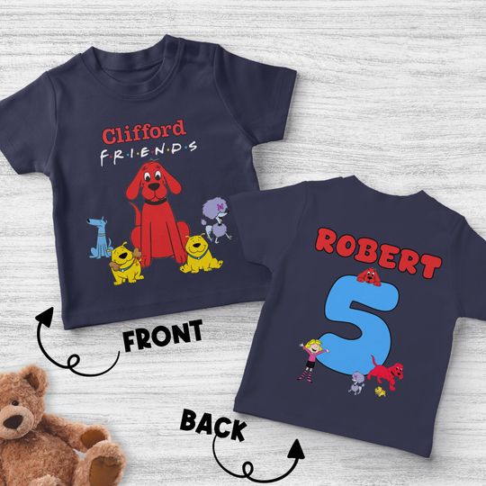 Clifford the Big Red Dog Family Birthday Shirt/Red Dog Birthday Shirt/Red Dog BirthdayBoy Shirt/Dog Party Matching Shirt