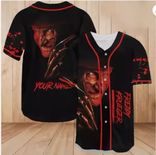 Personalized Freddy Krueger Nightmare Baseball Jersey Shirt
