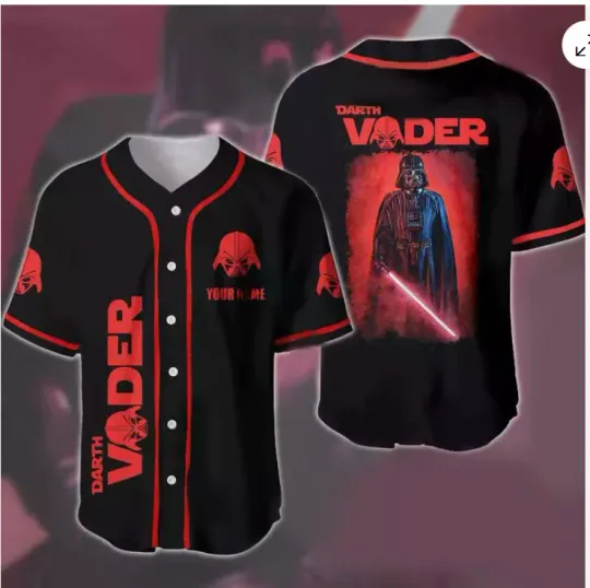 Personalized Never Too Old For Darth Vader Baseball Jersey Shirt