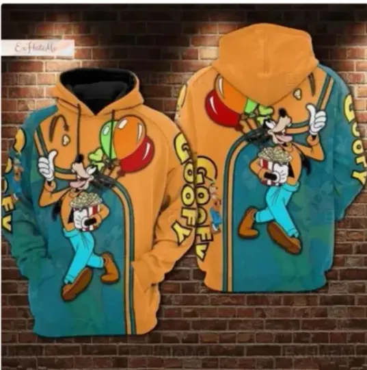 Disney Goofy Santa 3D HOODIE HALLOWEEN GIFT CHRISTMAS GIFT