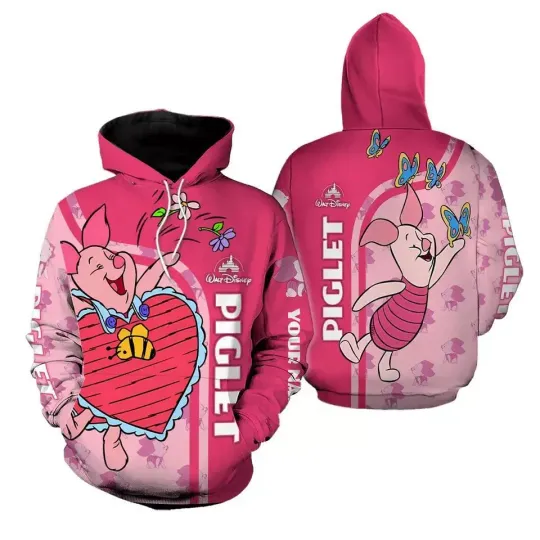 BG Disney Piglet 3D Hoodie Women s Hoodie 3d - all printed
