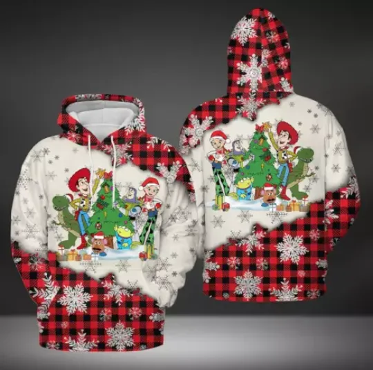 Discover Christmas Toy Story 3D Hoodies, Disney Toy Story Characters Hoodie, 3D Hoodies F