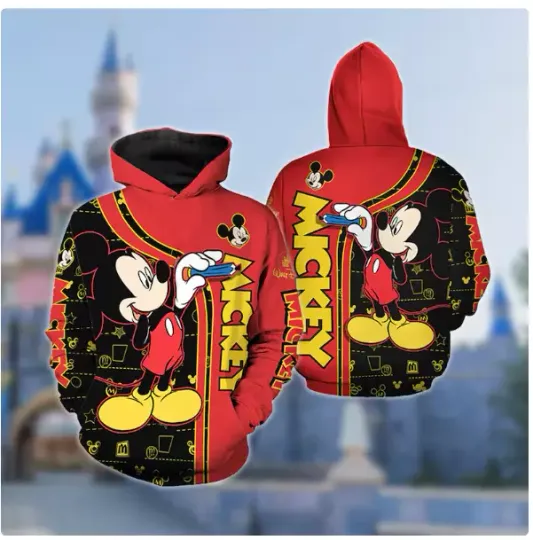 Mickey Mouse 3D HOODIE HALLOWEEN GIFT CHRISTMAS GIFT OVER PRINT BEST PRICE