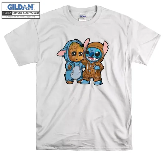Groot and Stitch Friends Funny T-shirt