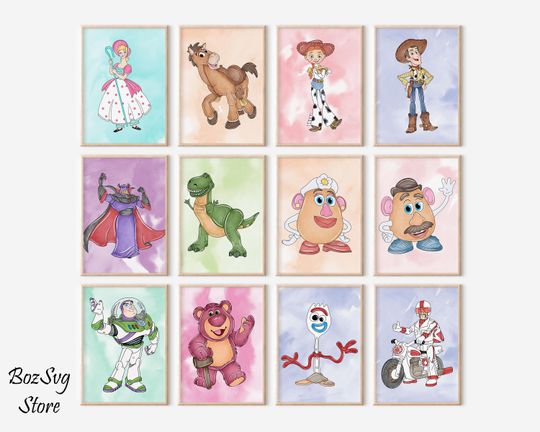 Toy Story Posters | Disney Poster | Home Decor | Gift | Cartoon Poster