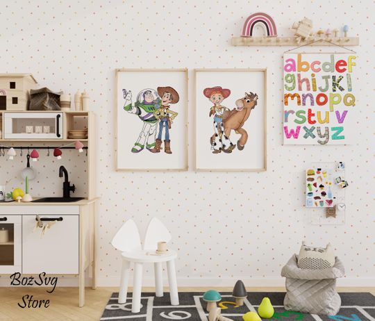 Toy Story Posters | Disney Poster | Home Decor | Gift | Cartoon Poster