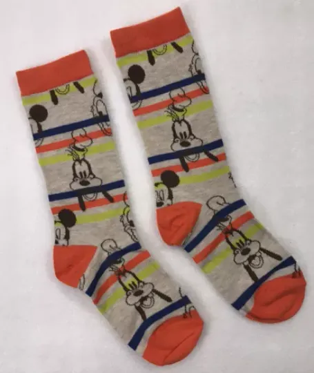 Disney Store Mickey Mouse & Friends Socks W/ Orange Trim Women’s
