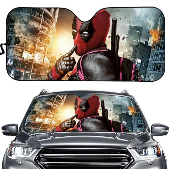 Deadpool Superhero Car Sun Shade