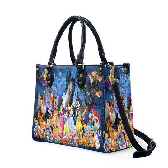 Mickey And Friends Disney Characters Leather HandBag