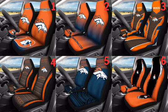 Hot Denver Football Car Seat Cover