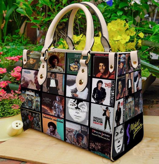 Michael Jackson Leather Handbag, Michael Jackson Woman Handbag, Shoulder Bag, Crossbody Bag, Vintage Top Handle Bag
