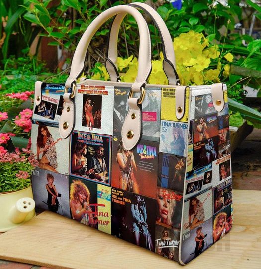Tina Turner  Leather Handbag, Tina Turner Woman Handbag, Shoulder Bag, Crossbody Bag, Vintage Top Handle Bag