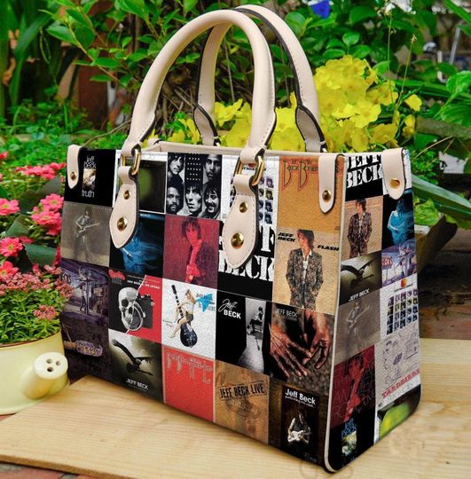 Jeff Beck Leather Handbag, Jeff Beck Woman Handbag, Shoulder Bag, Crossbody Bag, Vintage Top Handle Bag