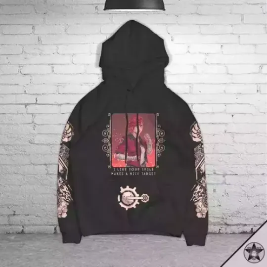 Unisex Arcane Vi Black 3D Hoodie, League Of Legends Characters Hoodie Polyester