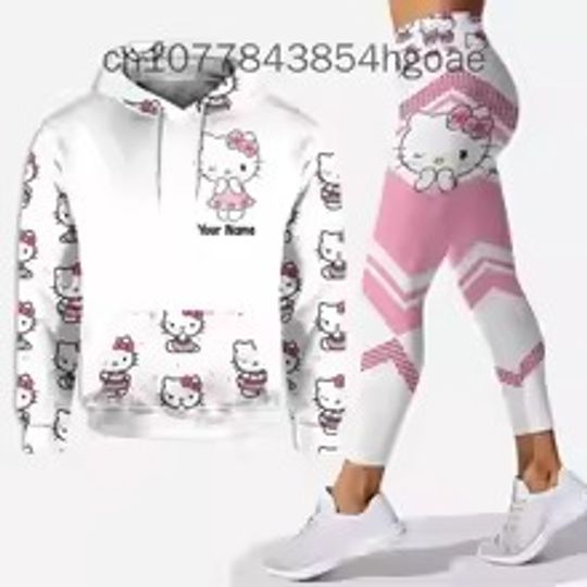 Hello Kitty Hoodie Leggings Set