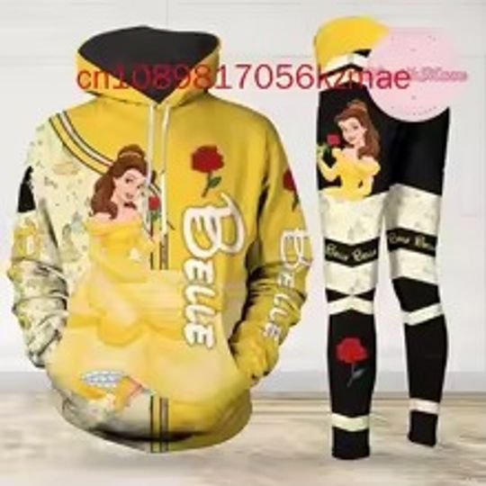 Disney Beauty and the Beast Hoodie Leggings Set