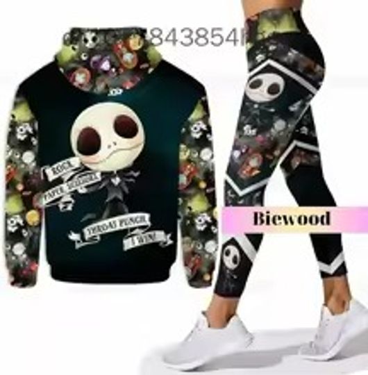 Jack Skellington Hoodie Leggings Set