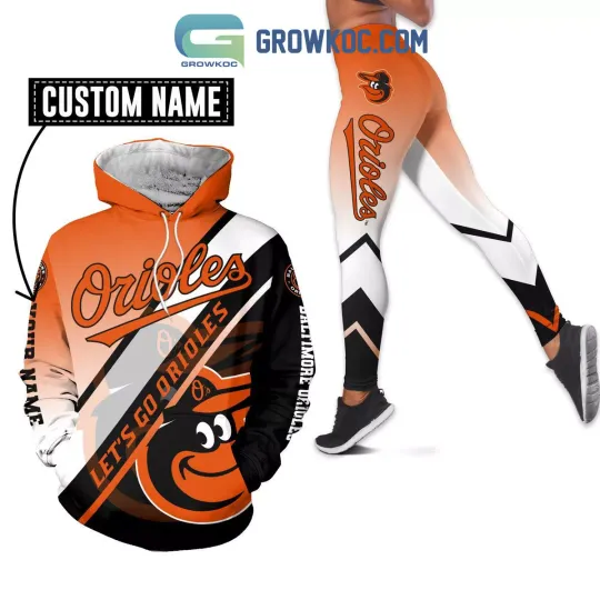 Personalized Baltimore Orioles Let'S Go Hoodie Leggings Set