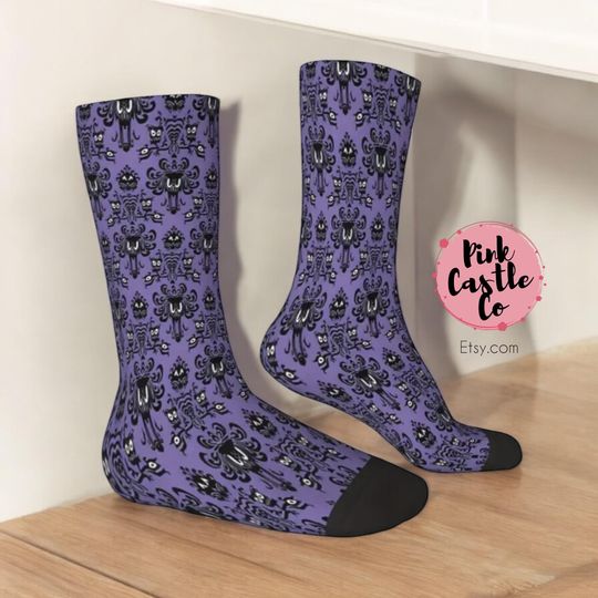 Discover Haunted Mansion Phantom Manor Disney ride  socks novelty gift