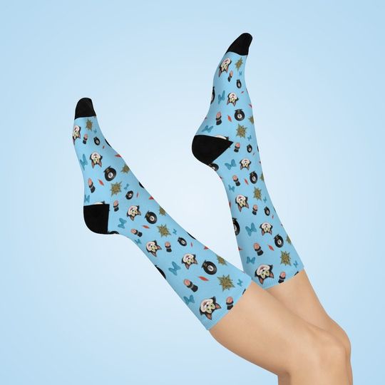 Pinocchio, Figaro, Blue Socks, fun Disney Pattern