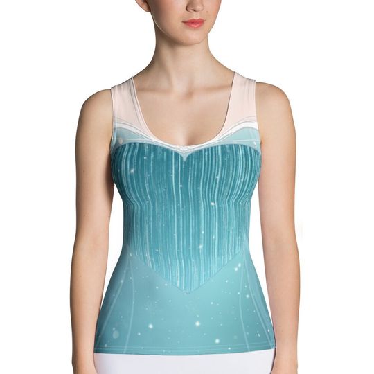 Elsa Inspired Running Costume Tank Top