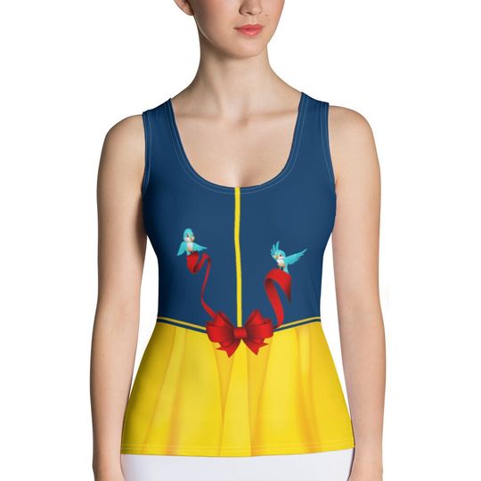 Discover Snow White Inspired Running Costume Tank Top for Princess Run | World Marathon Weekend Costume | Wine & Dine