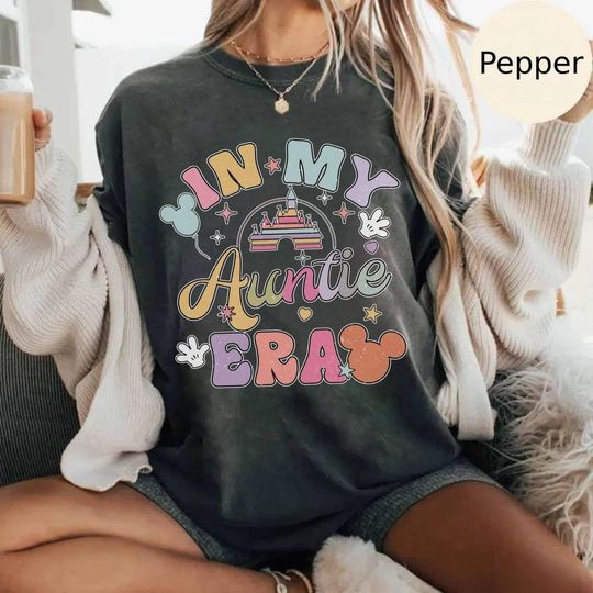 Vintage In My Auntie Era Shirt, Disney Auntie Shirt, Magic Kingdom Shirt, Disney Magical Castle Shirt, Disneyland Trip Shirt