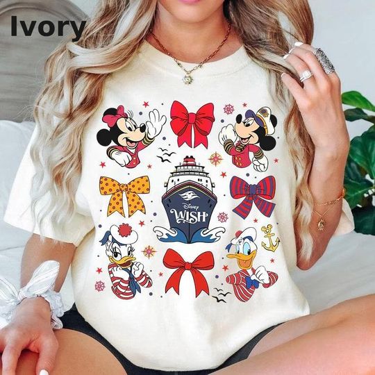 Disney Cruise Coquette Shirt, Mickey and Friends Cruise Shirt, Disney Cruise Line Shirt, Disney Family Cruise Shirts, Matching Cruise Shirt