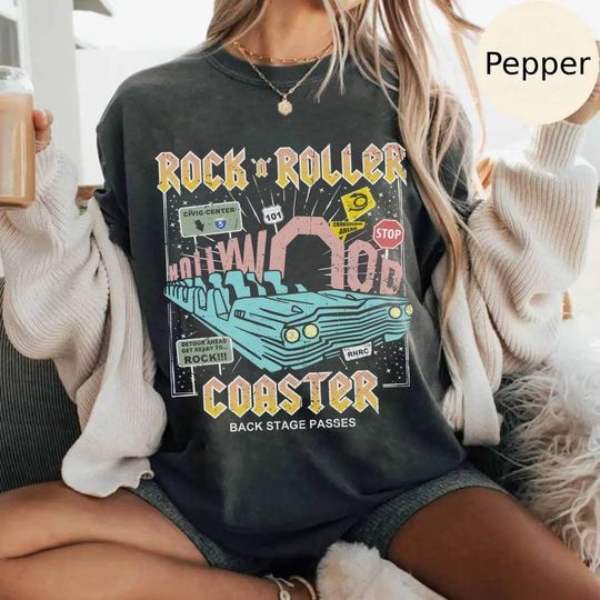 Disney Rock N Roller Coaster Shirt, Vintage Disney Hollywood Studios Shirt, Disney World Shirt, Disneyland Trip 2025 Shirt