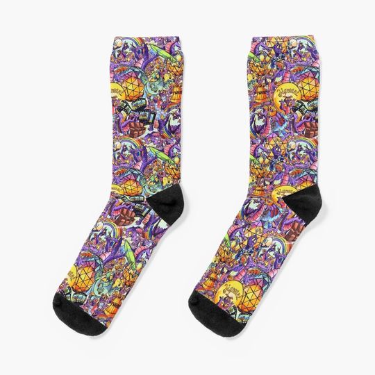 THE ORIGINAL Figment Collage Socks