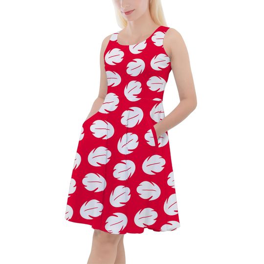 Lilo Hawaiian Dress - Disney Inspired Skater Dress With Pockets