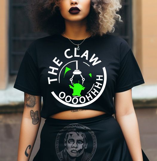 Green Aliens OOOH The Claw Pizza Planet Crop Top, Disney Crop Top