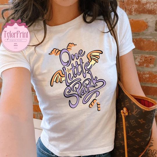 One Little Spark Figment Crop Top, Purple Dragon Crop Top, Figment Epcot Crop Top, Disney Figment Crop Top