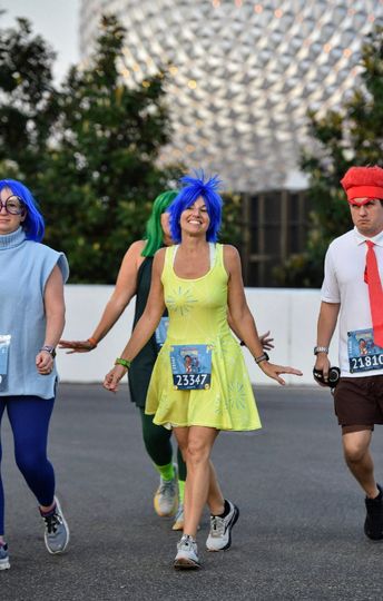 Discover Womens Disney Joy Dress Inside Out Costume adult running dress skirt Cosplay Disney Bounding outfit