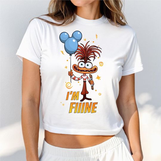 Anxiety Inside Out Crop Top, Inside Out 2 Crop Top, Disney Emotions Crop Top, Disney Crop Top